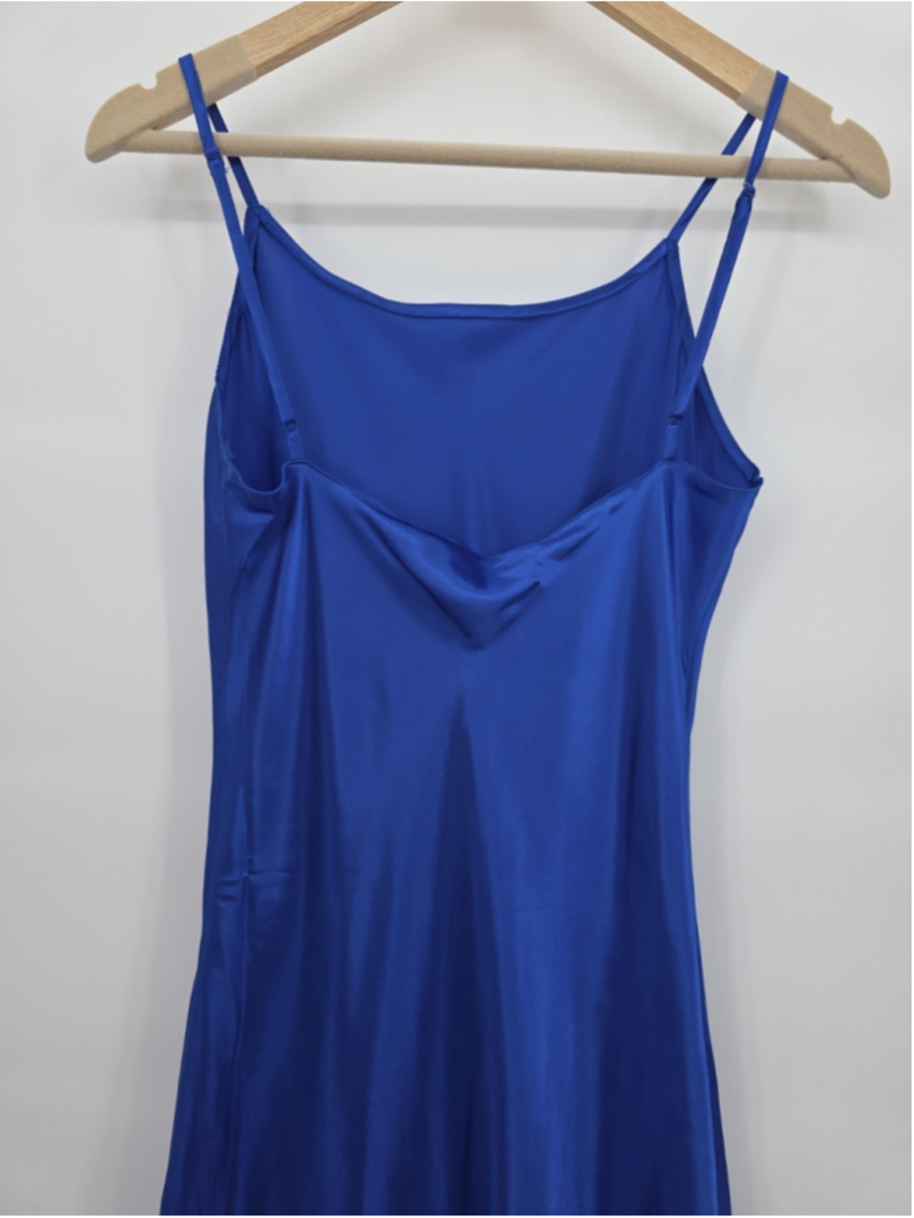 Alexander Del Rossa Dress M Vintage Satin Slip Romantic Luxury Cocktail Party - Picture 8 of 14